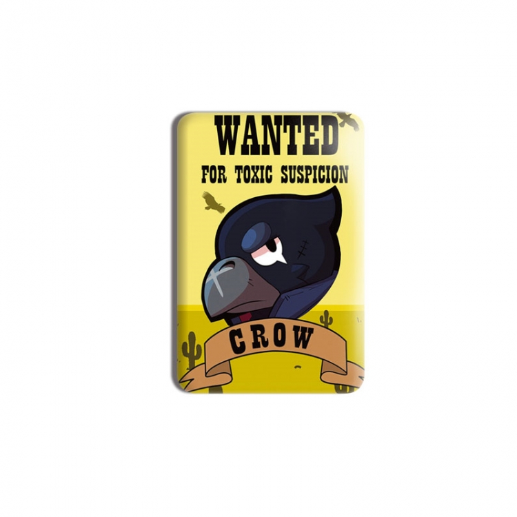 Brawl Stars Anime square tinplate badge chest badge 40X60CM price for 5 pcs