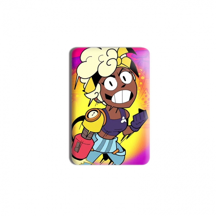 Brawl Stars Anime square tinplate badge chest badge 40X60CM price for 5 pcs