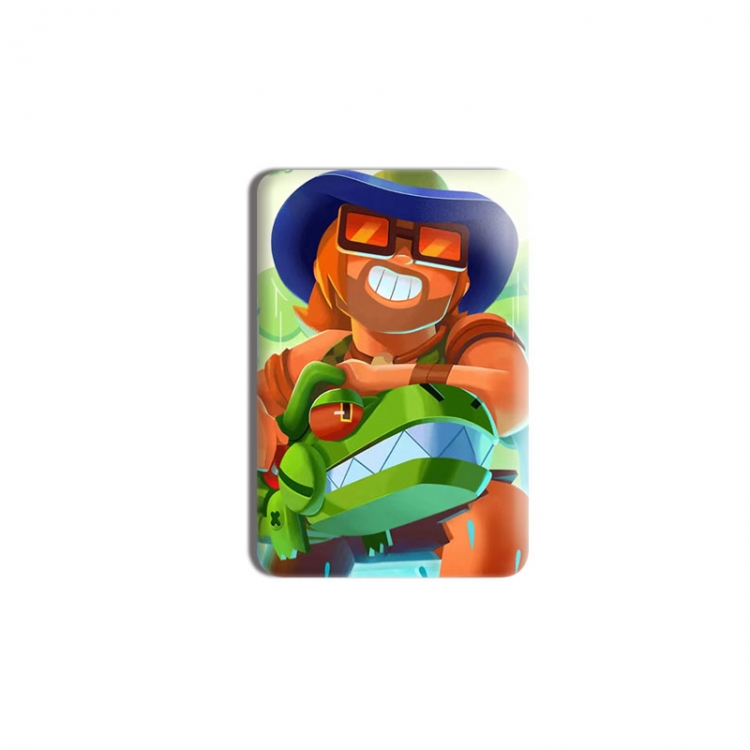 Brawl Stars Anime square tinplate badge chest badge 40X60CM price for 5 pcs