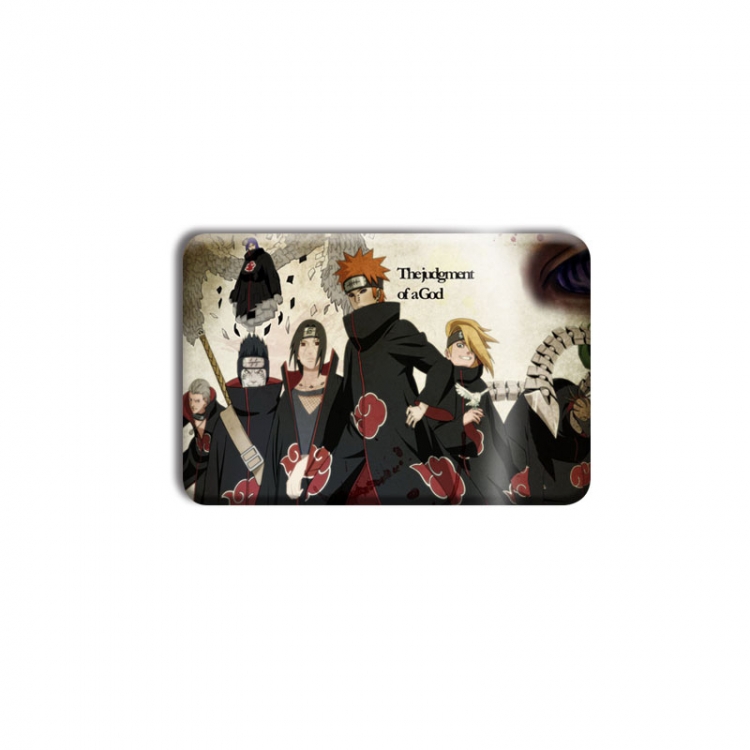 Naruto Anime square tinplate badge chest badge 40X60CM price for 5 pcs