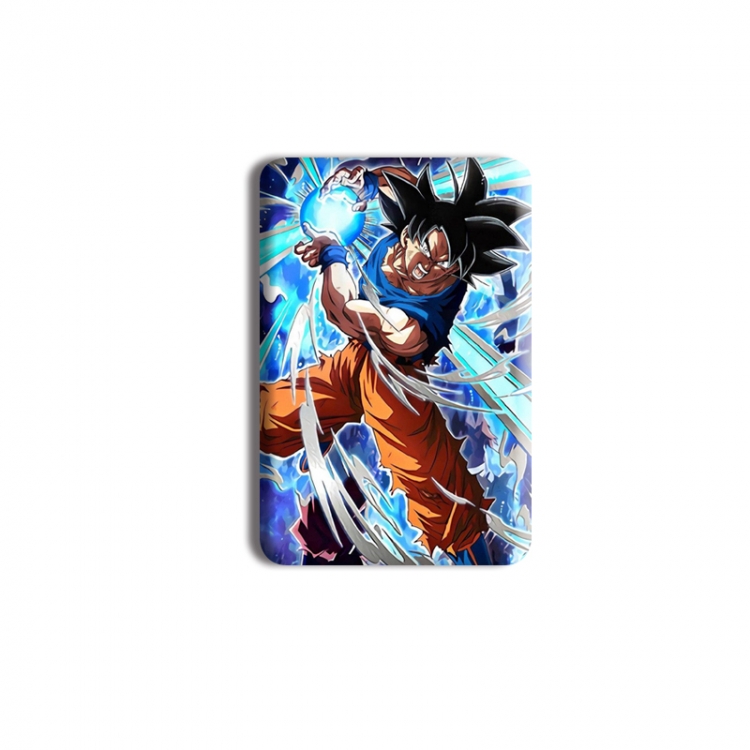 DRAGON BALL Anime square tinplate badge chest badge 4X6CM price for 5 pcs