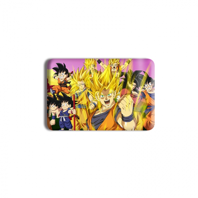 DRAGON BALL Anime square tinplate badge chest badge 4X6CM price for 5 pcs