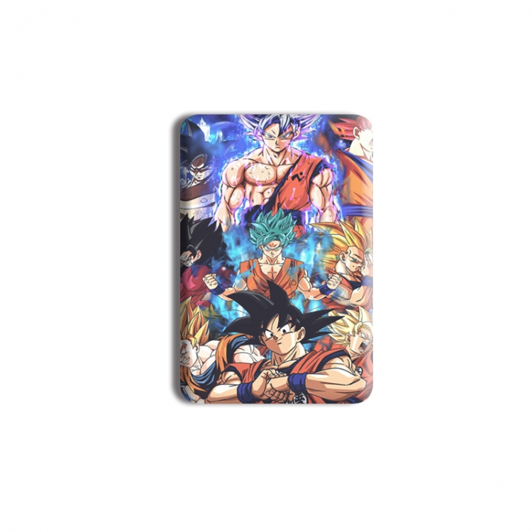 DRAGON BALL Anime square tinplate badge chest badge 4X6CM price for 5 pcs