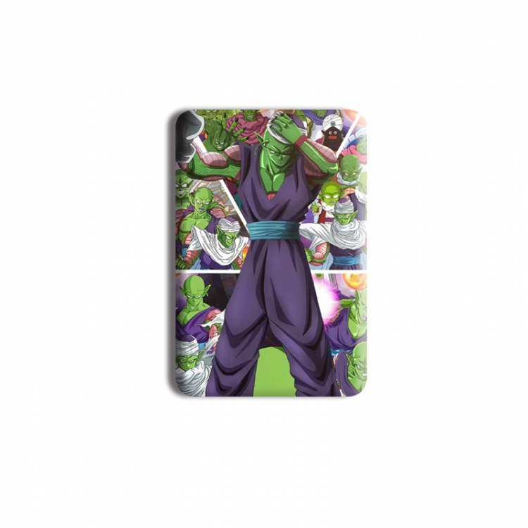 DRAGON BALL Anime square tinplate badge chest badge 4X6CM price for 5 pcs