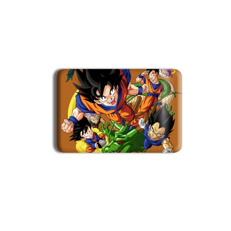 DRAGON BALL Anime square tinplate badge chest badge 4X6CM price for 5 pcs