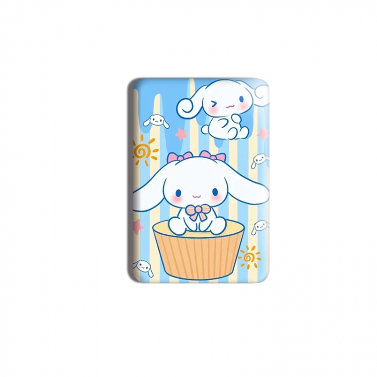 sanrio Anime square tinplate badge chest badge 4X6CM price for 5 pcs