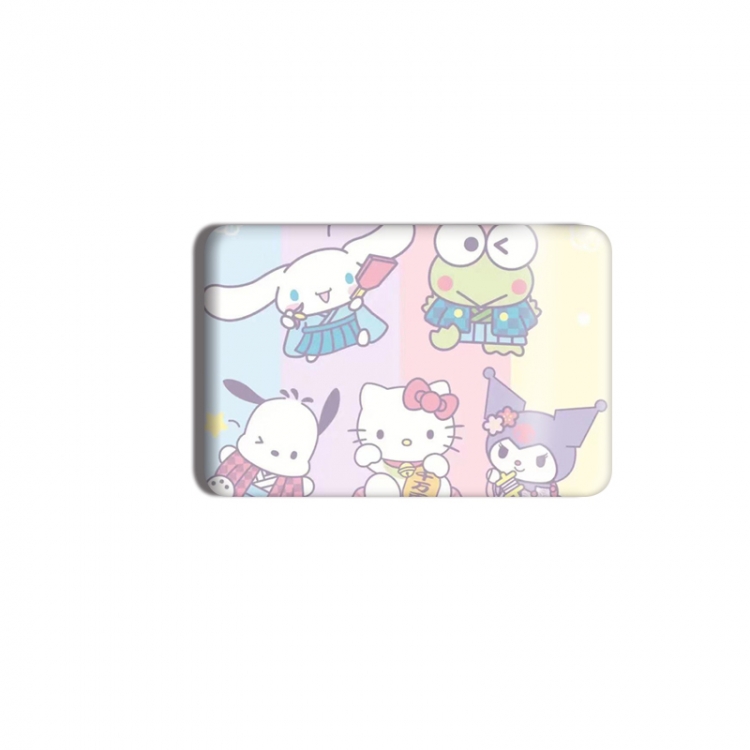 sanrio Anime square tinplate badge chest badge 4X6CM price for 5 pcs