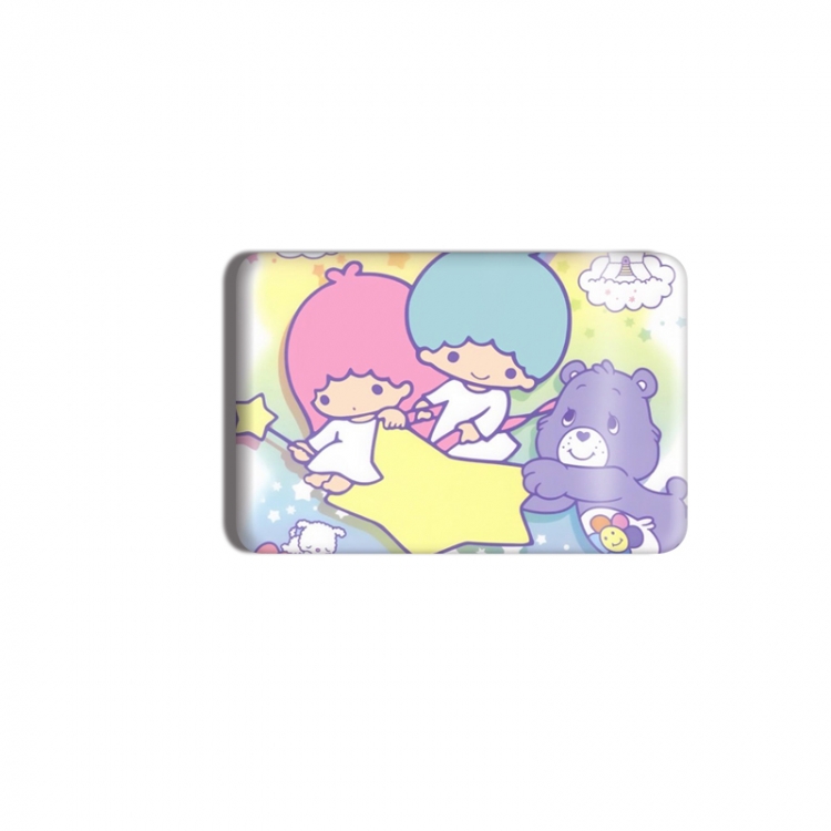 sanrio Anime square tinplate badge chest badge 4X6CM price for 5 pcs
