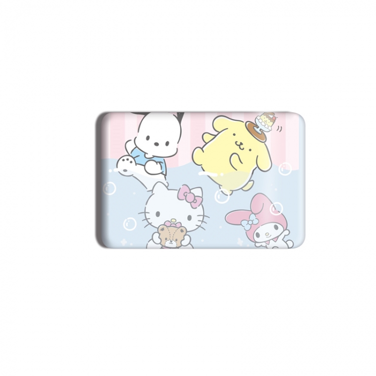 sanrio Anime square tinplate badge chest badge 4X6CM price for 5 pcs