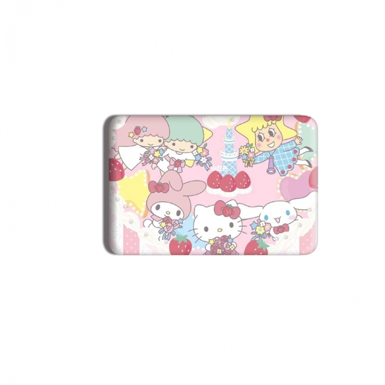 sanrio Anime square tinplate badge chest badge 4X6CM price for 5 pcs