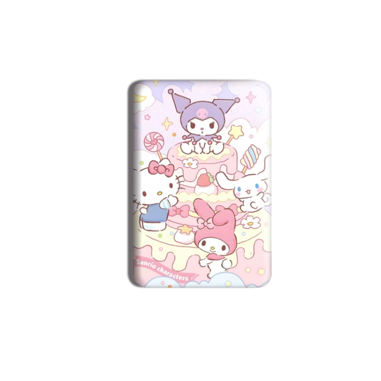 sanrio Anime square tinplate badge chest badge 4X6CM price for 5 pcs