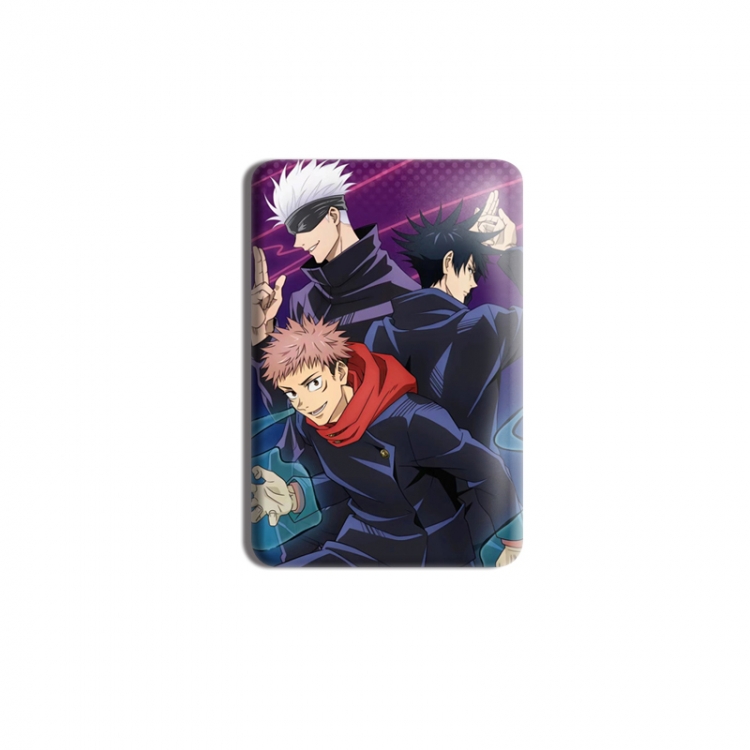 Jujutsu Kaisen Anime square tinplate badge chest badge 4X6CM price for 5 pcs