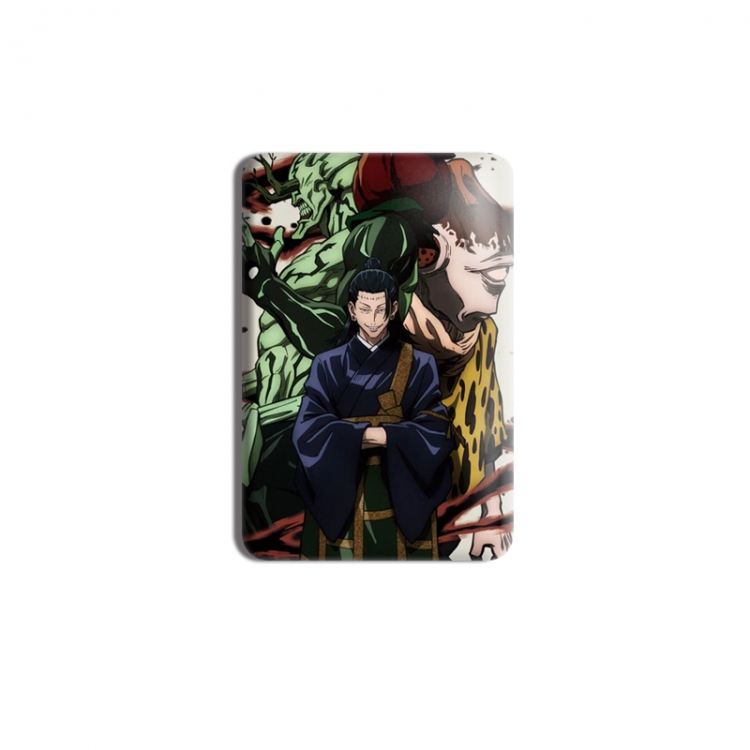 Jujutsu Kaisen Anime square tinplate badge chest badge 4X6CM price for 5 pcs