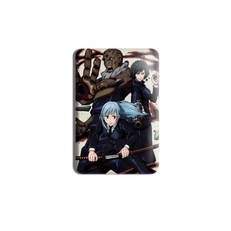 Jujutsu Kaisen Anime square tinplate badge chest badge 4X6CM price for 5 pcs