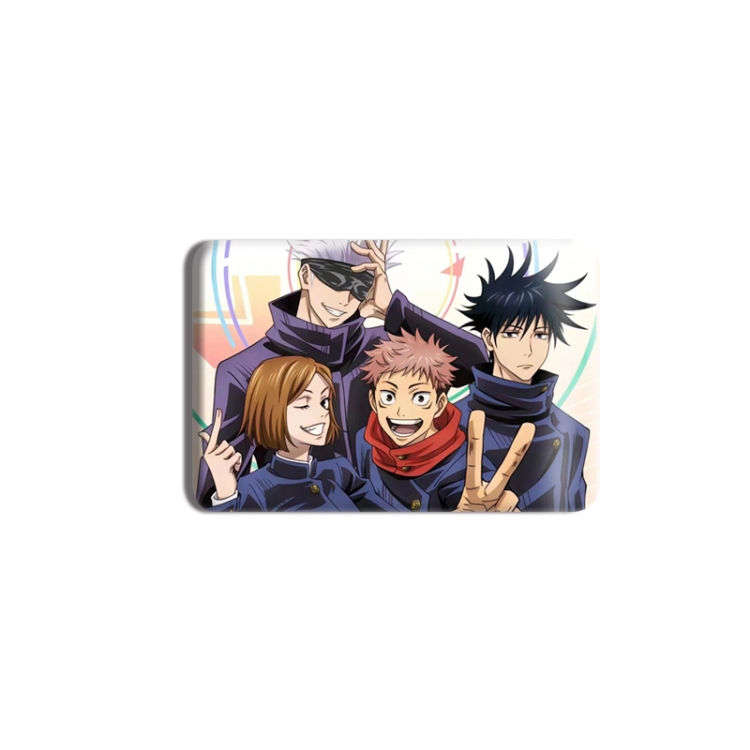 Jujutsu Kaisen Anime square tinplate badge chest badge 4X6CM price for 5 pcs