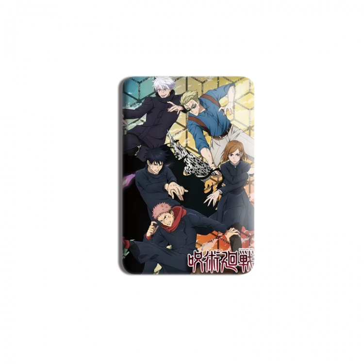 Jujutsu Kaisen Anime square tinplate badge chest badge 4X6CM price for 5 pcs
