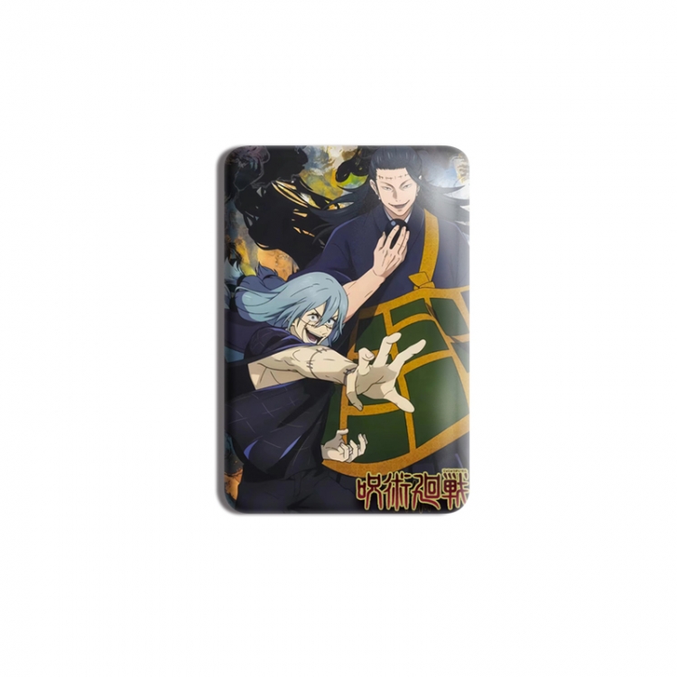 Jujutsu Kaisen Anime square tinplate badge chest badge 4X6CM price for 5 pcs