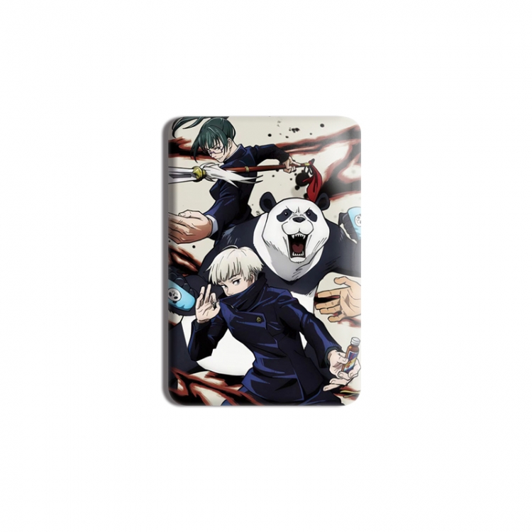 Jujutsu Kaisen Anime square tinplate badge chest badge 4X6CM price for 5 pcs