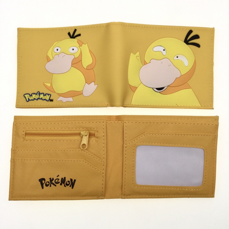 Pokemon Anime peripheral PVC adhesive surface short style folding wallet