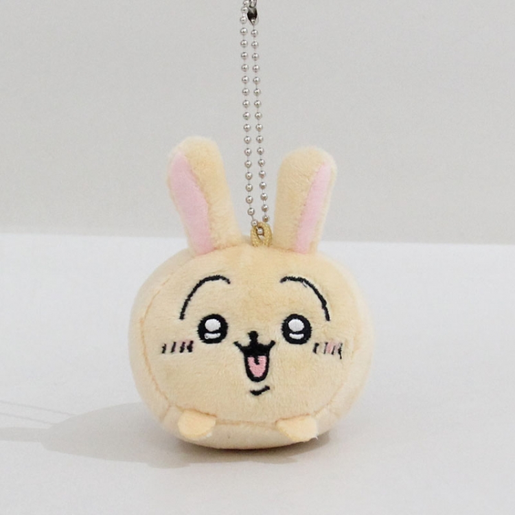 Crouching style self deprecating bear Elastic fabric/PP cotton plush toy pendant 8x7x6cm