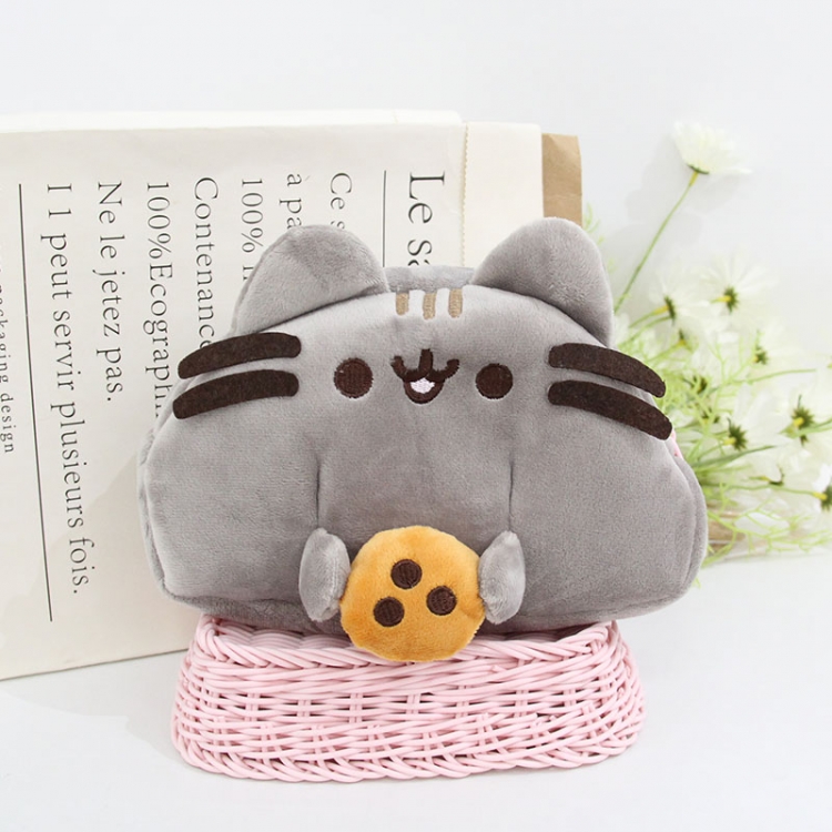 Pusheen Crystal Super Soft PP Cotton Plush Doll Makeup Bag Pen Bag 23x14x7cm