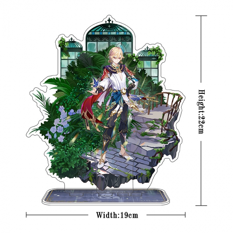 Genshin Impact Acrylic interlayer technology double-sided Standing Plates stand figure 21CM