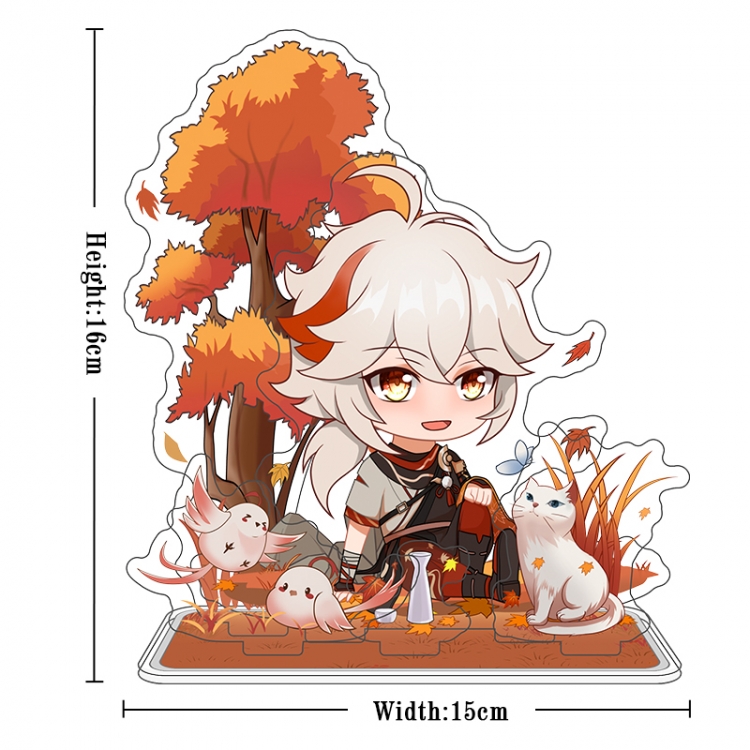 Genshin Impact Acrylic interlayer technology double-sided Standing Plates stand figure 21CM