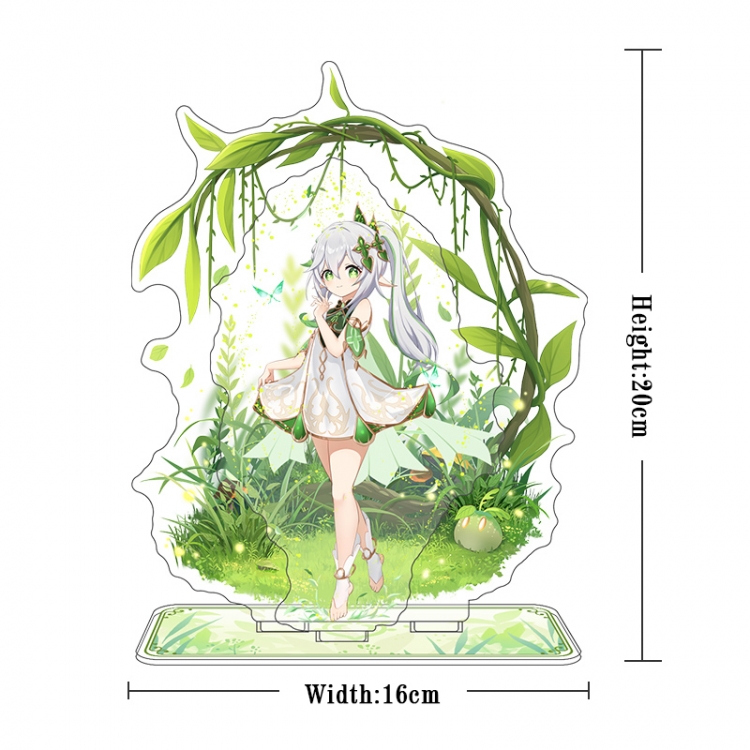Genshin Impact Acrylic interlayer technology double-sided Standing Plates stand figure 21CM