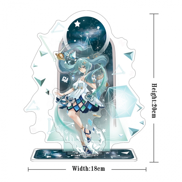 Genshin Impact Acrylic interlayer technology double-sided Standing Plates stand figure 21CM