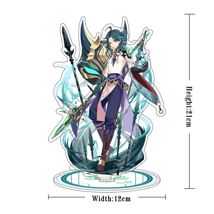 Genshin Impact Acrylic interlayer technology double-sided Standing Plates stand figure 21CM