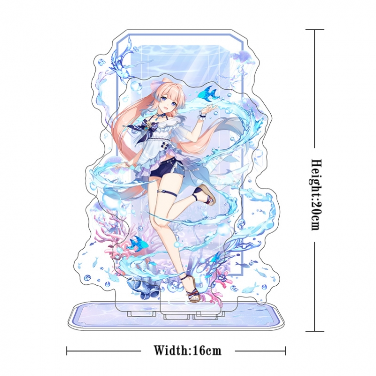 Genshin Impact Acrylic interlayer technology double-sided Standing Plates stand figure 21CM
