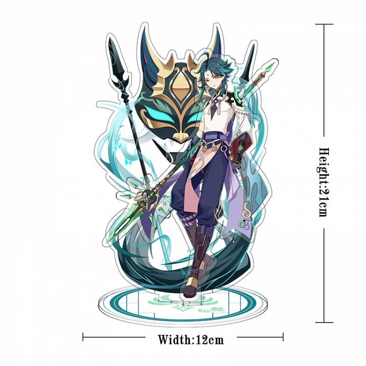 Genshin Impact Acrylic interlayer technology double-sided Standing Plates  stand figure 21CM