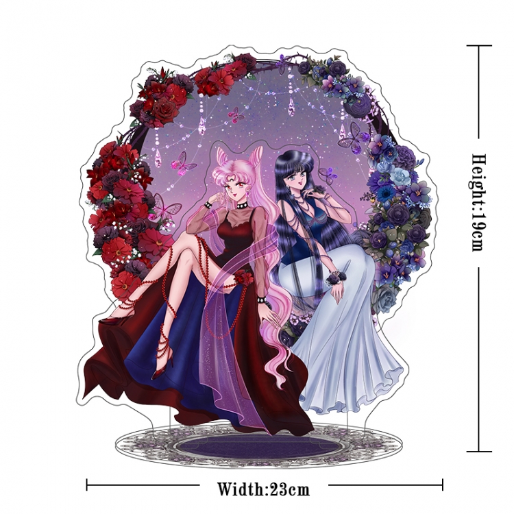 Genshin Impact Acrylic interlayer technology double-sided Standing Plates stand figure 21CM