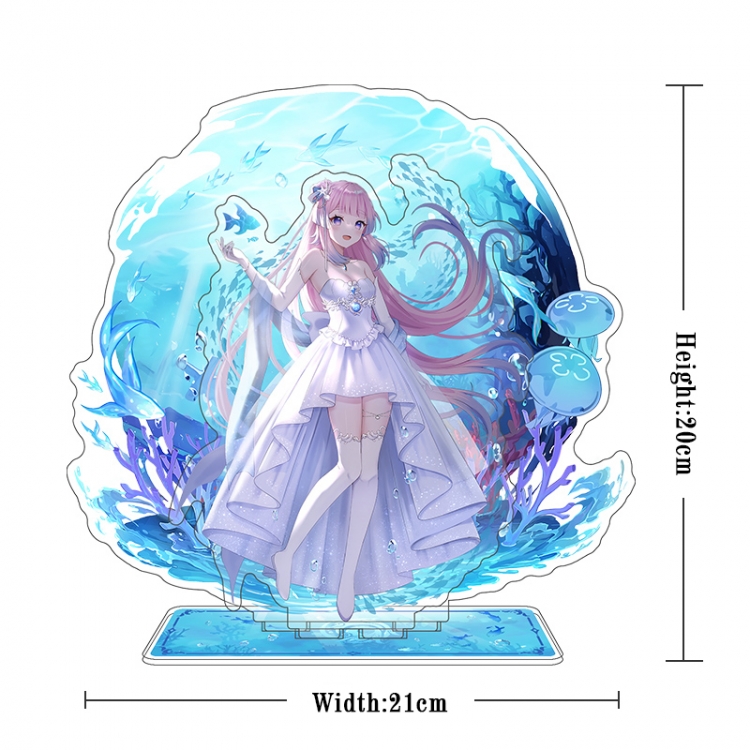 Genshin Impact Acrylic interlayer technology double-sided Standing Plates  stand figure 21CM