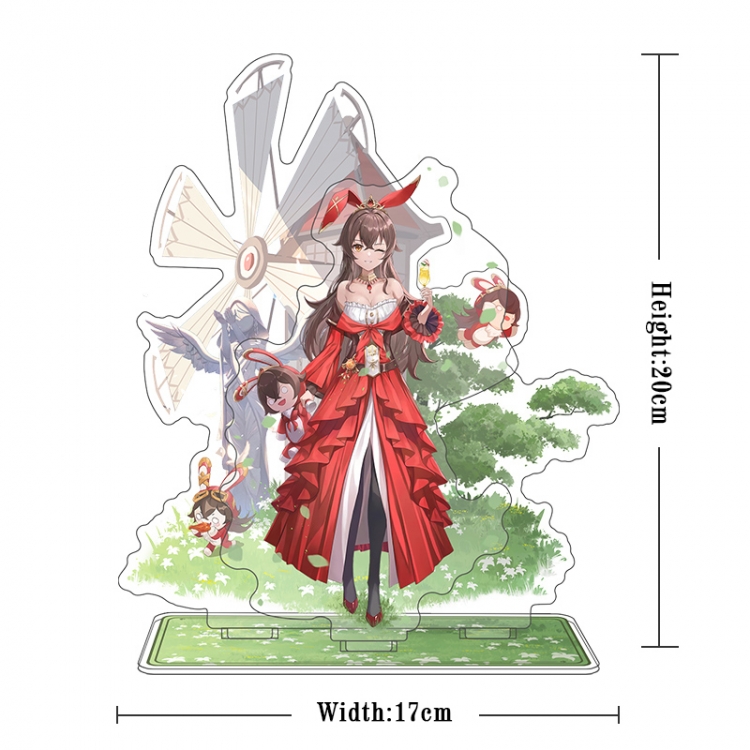 Genshin Impact Acrylic interlayer technology double-sided Standing Plates  stand figure 21CM