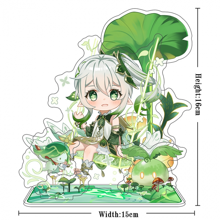 Genshin Impact Acrylic interlayer technology double-sided Standing Plates  stand figure 21CM