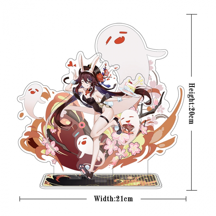 Genshin Impact Acrylic interlayer technology double-sided Standing Plates  stand figure 21CM