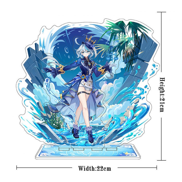 Genshin Impact Acrylic interlayer technology double-sided Standing Plates  stand figure 21CM