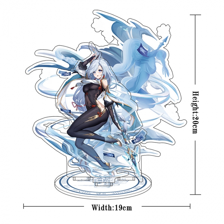 Genshin Impact Acrylic interlayer technology double-sided Standing Plates  stand figure 21CM