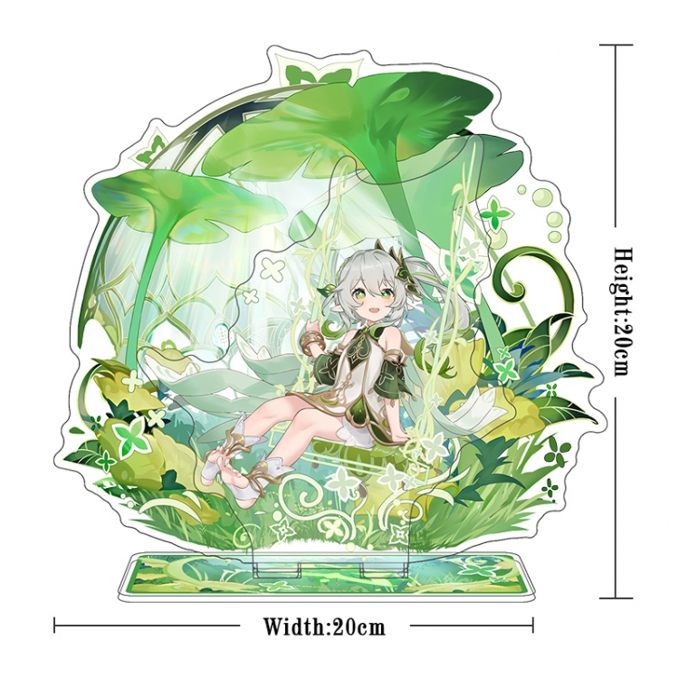 Genshin Impact Acrylic interlayer technology double-sided Standing Plates  stand figure 21CM