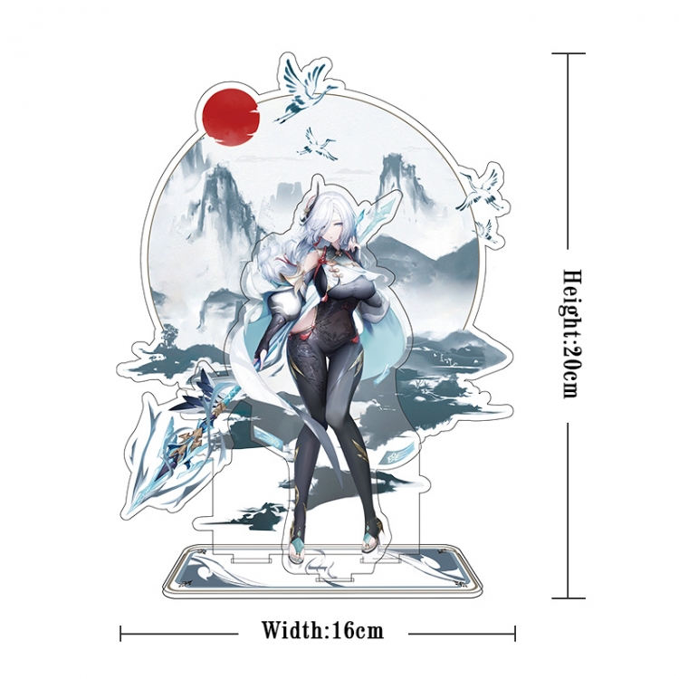 Genshin Impact Acrylic interlayer technology double-sided Standing Plates  stand figure 21CM