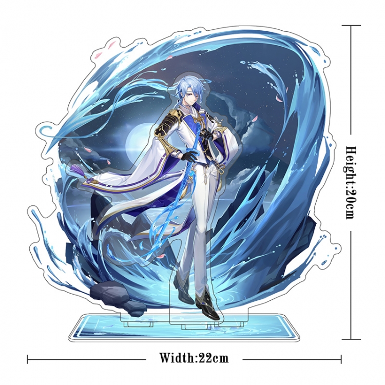 Genshin Impact Acrylic interlayer technology double-sided Standing Plates  stand figure 21CM