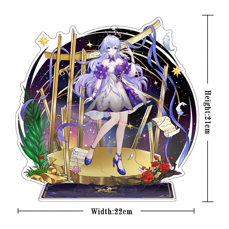 Honkai: Star Rail Acrylic interlayer technology double-sided Standing Plates stand figure 21CM