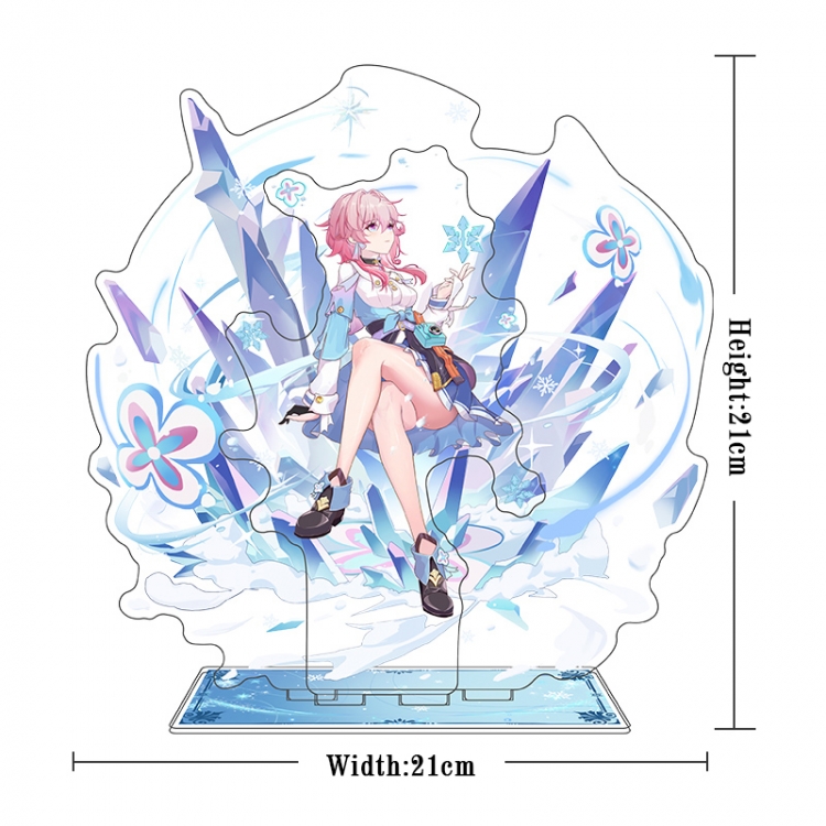 Honkai: Star Rail Acrylic interlayer technology double-sided Standing Plates stand figure 21CM
