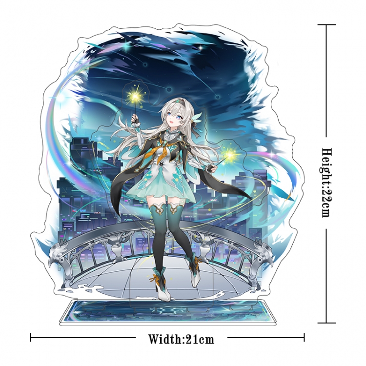 Honkai: Star Rail Acrylic interlayer technology double-sided Standing Plates stand figure 21CM