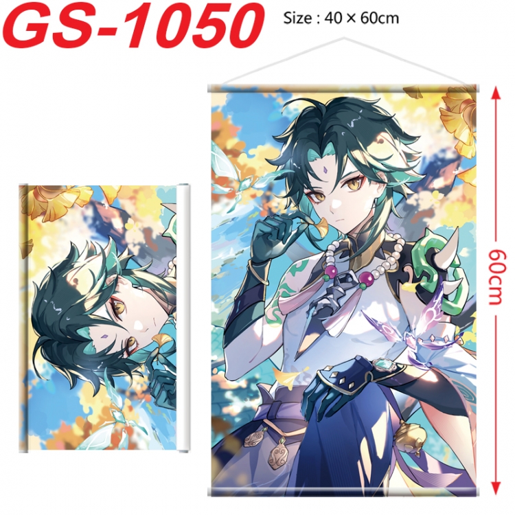 Genshin Impact Anime digital printed pole style hanging picture Wall Scroll 40x60cm