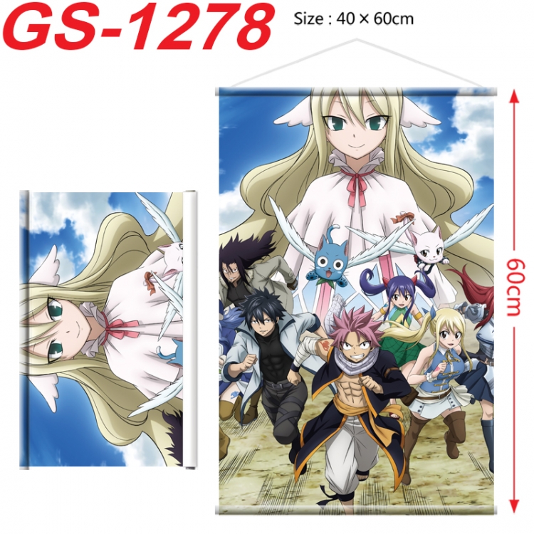 Fairy tail Anime digital printed pole style hanging picture Wall Scroll 40x60cm