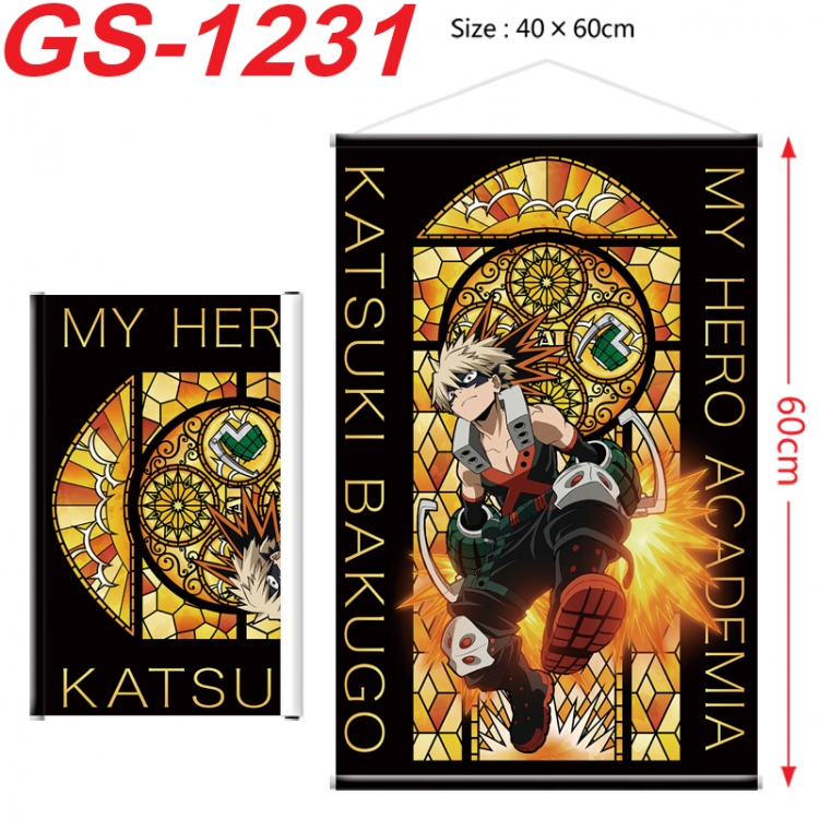 My Hero Academia Anime digital printed pole style hanging picture Wall Scroll 40x60cm