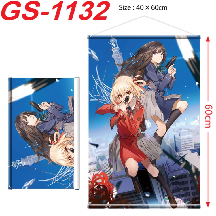 Lycoris Recoil Anime digital printed pole style hanging picture Wall Scroll 40x60cm
