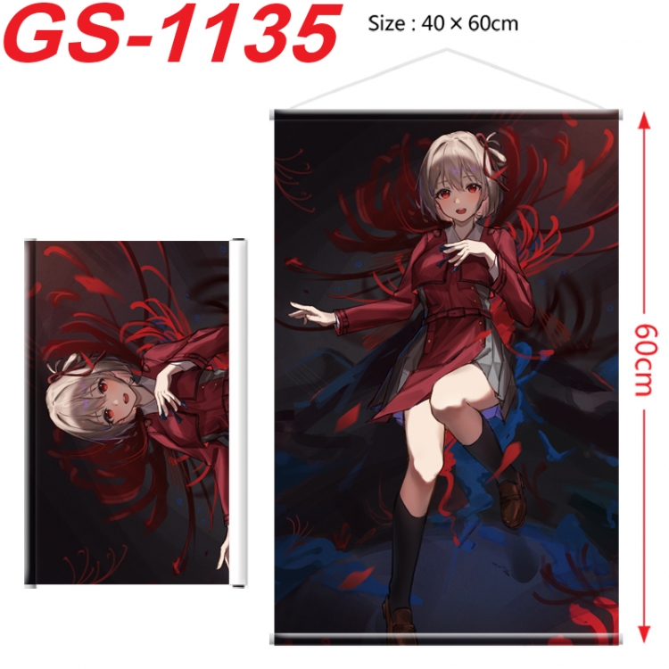 Lycoris Recoil Anime digital printed pole style hanging picture Wall Scroll 40x60cm